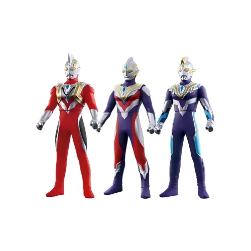 BANDAI Ultraman Trigger Composite Type & High Clubs Type & Airborne Type Soft Vinyl Doll Action Figures