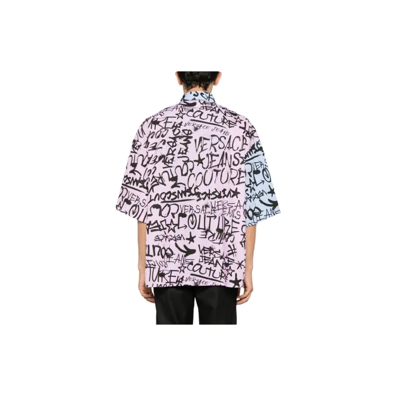 VERSACE JEANS COUTURE Shirt Men's Light Pink-2