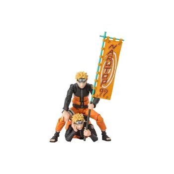 BANDAI Soul SHF Naruto, Global Character Popularity NARUTOP99 Naruto Uzumaki Action Figures 14.5cm