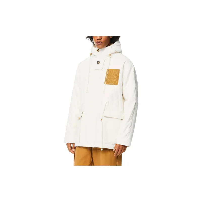 LOEWE SS21 Parka Coat Men's White-3
