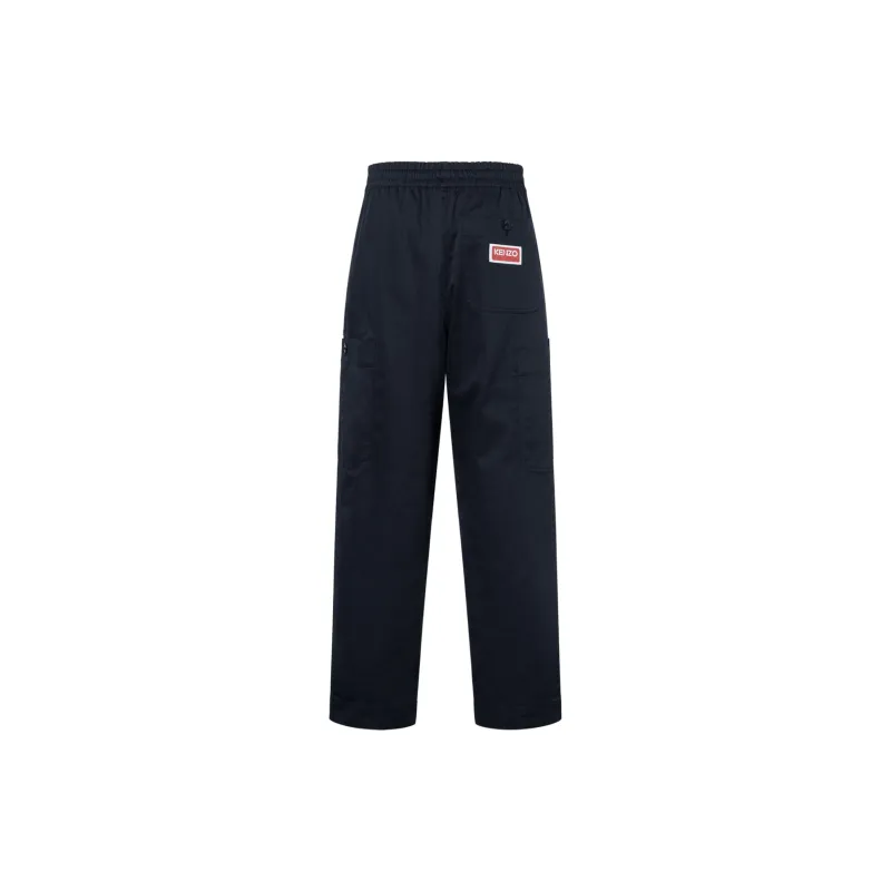 KENZO Logo Patch Drawstring Cargo Pants-1