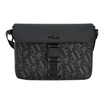FILA Fabric Crossbody Bag, Shoulder Bag Regular XS Men's Jet Black