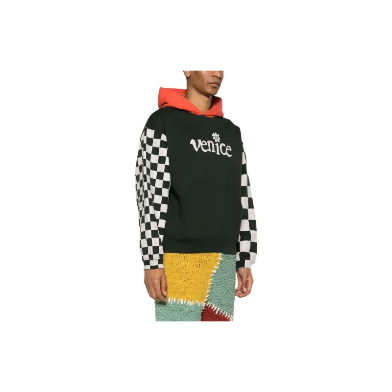 ERL Venice Checker Sleeve Hoodie-3