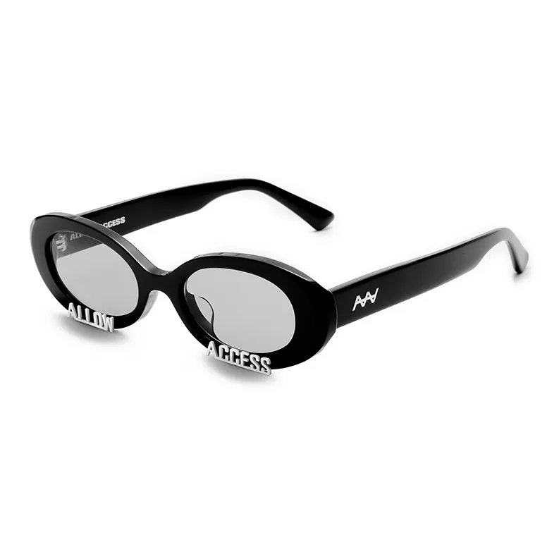 ALLOW ACCESS Plate Frame Oval Sunglasses Unisex-1