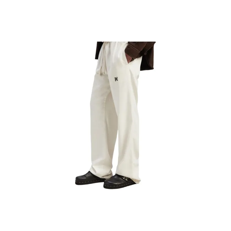 PALM ANGELS Drawstring Cotton Trousers-3