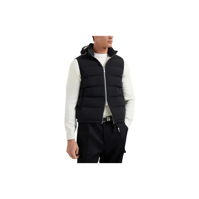 Brunello Cucinelli Zip Up Hooded Gilet-2