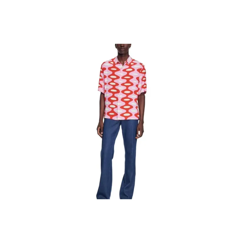 Sandro Shirts Men Pink-3