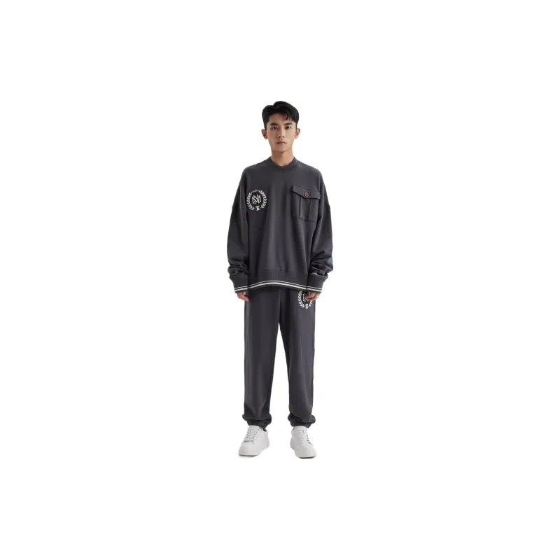 Mitchell Ness Sweatshirts Unisex Black-3