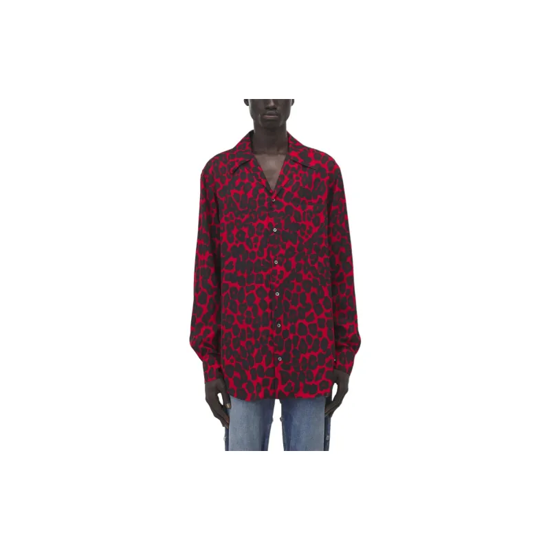 Alexander McQueen Leopard Printed Long Sleeved Shirt-5