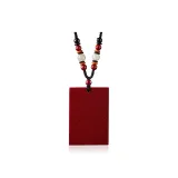 Cinnabar Peace Pendant Necklace - Medium Size Style