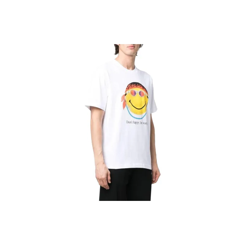 Market Smiley Don't Happy Be Worry Tee-4