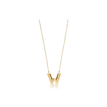 LOUIS VUITTON Lv & Me Necklace Letter W