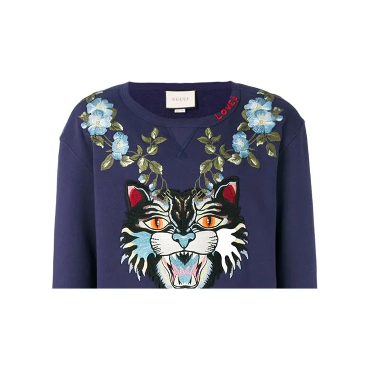 GUCCI Sweatshirts Men Blue-4