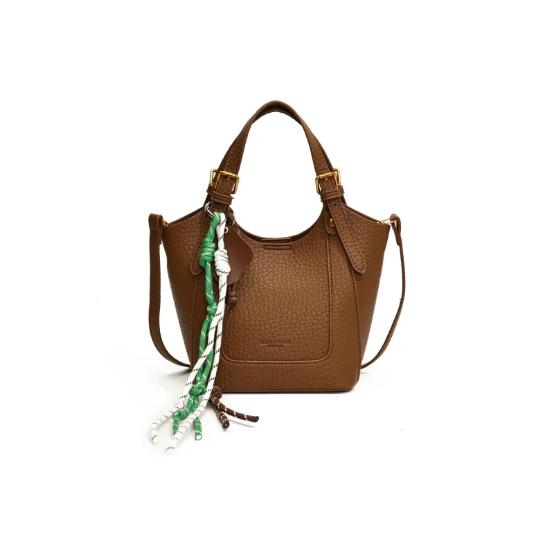 Yalu PU One Shoulder Handbag Regular Women's Coffee/Ecru/Black/Brown-6