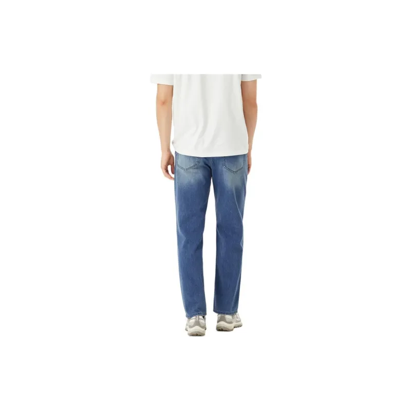 KOLON SPORT Regular Fit Medium Denim Pants Jeans Men's Blue-3