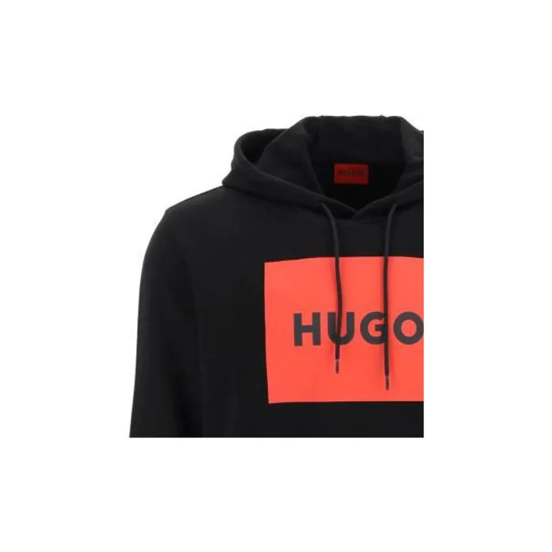 HUGO BOSS Logo Printed Drawstring Hoodie-2