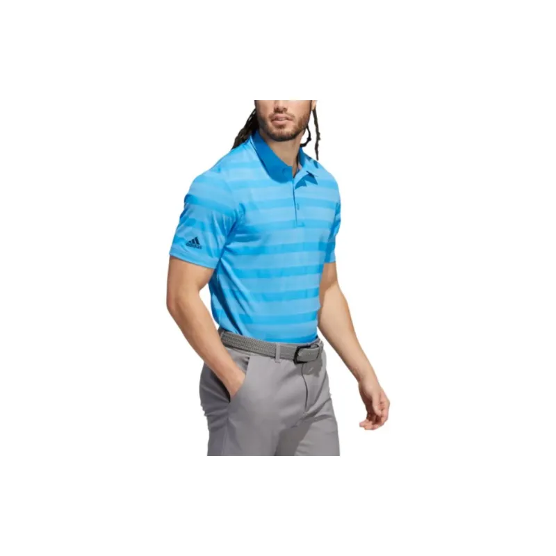 Adidas TWO-COLOR STRIPED POLO SHIRT Polo Shirt Men's Pulse Blue / Bliss Blue-2