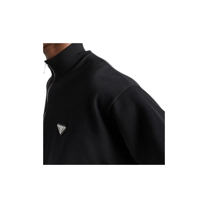 PRADA Logo Patch Cardigan-5