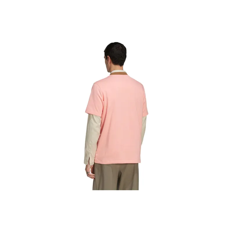 Adidas Originals Adicolor 70s LARGE TREFOIL TEE T Shirt Men's Pink-2