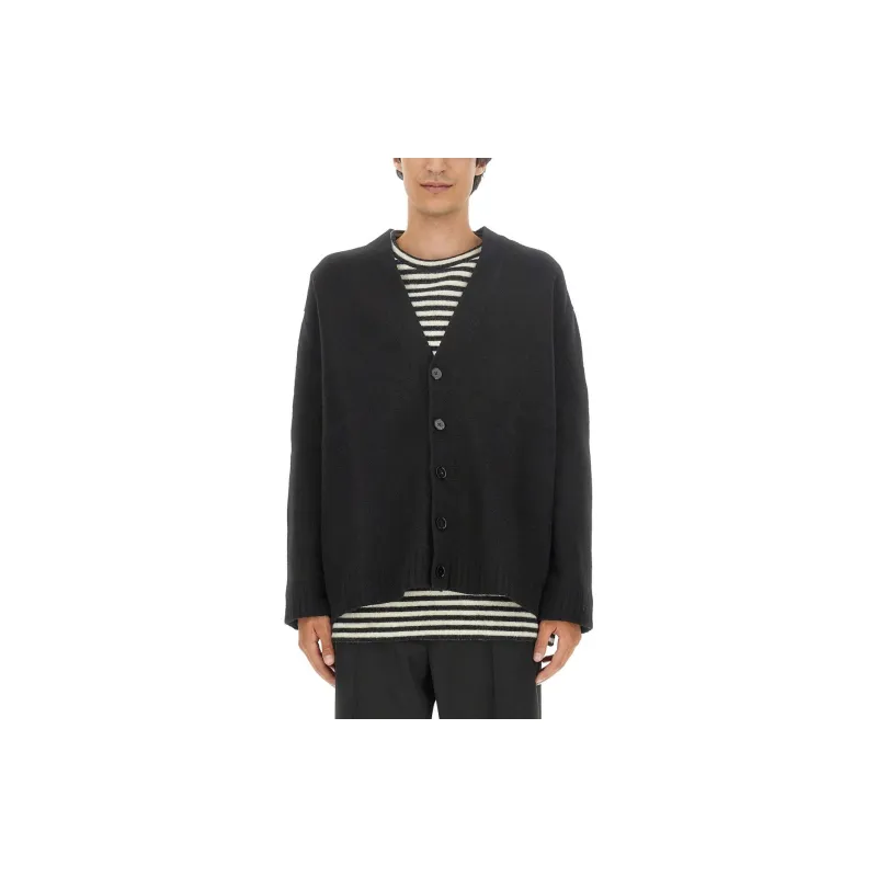 JIL SANDER V Neck Button Down Cardigan-2