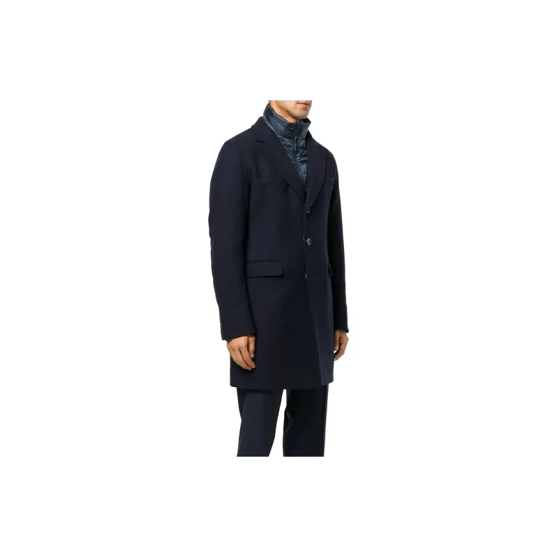 HERNO Hybrid Single Breasted Coat-3