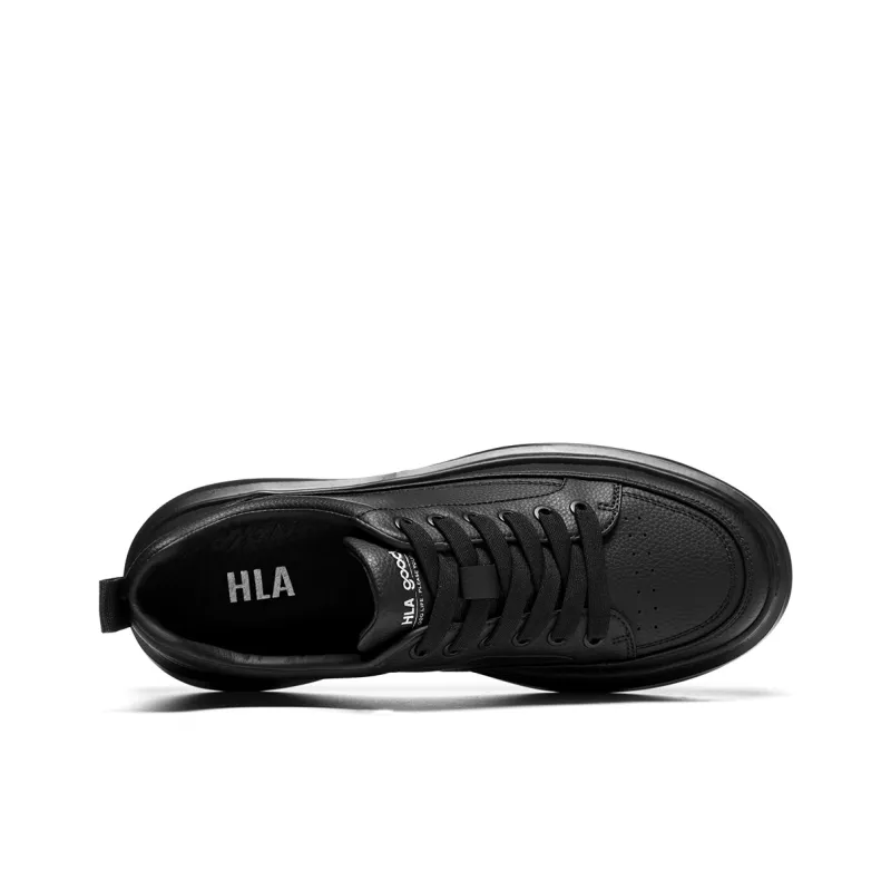 HLA Versatile Platform Sports Low-Top Casual Black Shoes Skateboard Shoes Men's-2