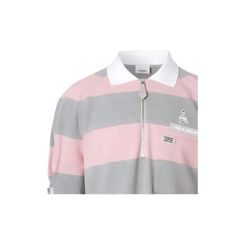 Burberry SS22 Long Sleeved Polo Shirt Men's Pink 45637211-5