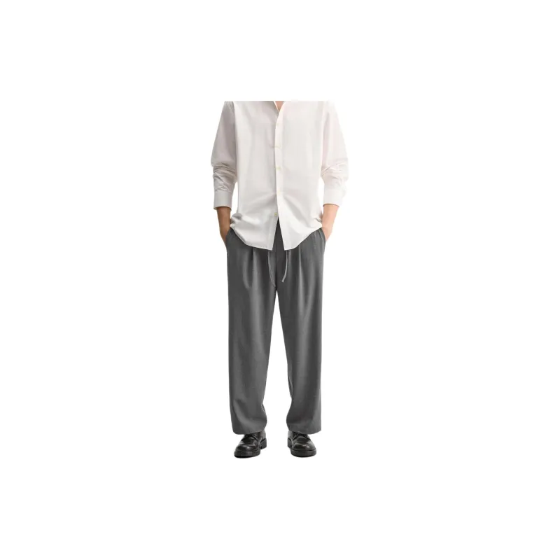 ZARA Casual Pants Men Gray-2