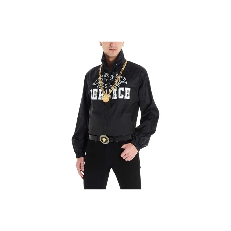 VERSACE Medusa Logo Hooded Jacket-3