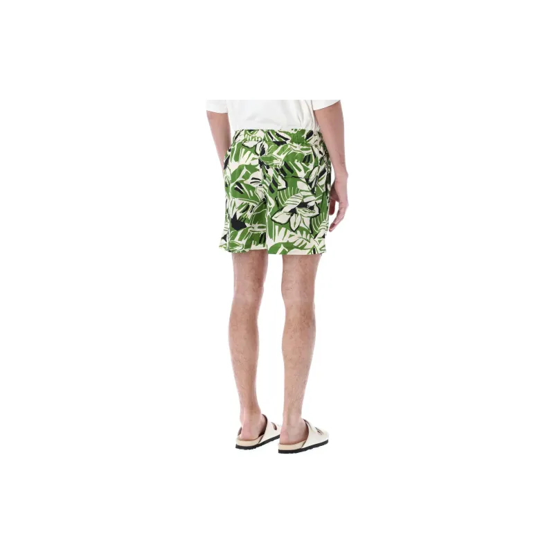 PALM ANGELS Floral print Drawstring Swim Shorts-4