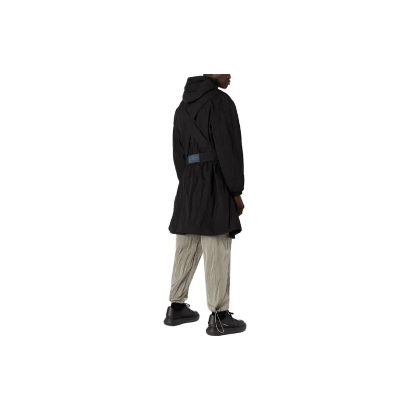 EMPORIO ARMANI FW23 Trench Coat Men's Black-1