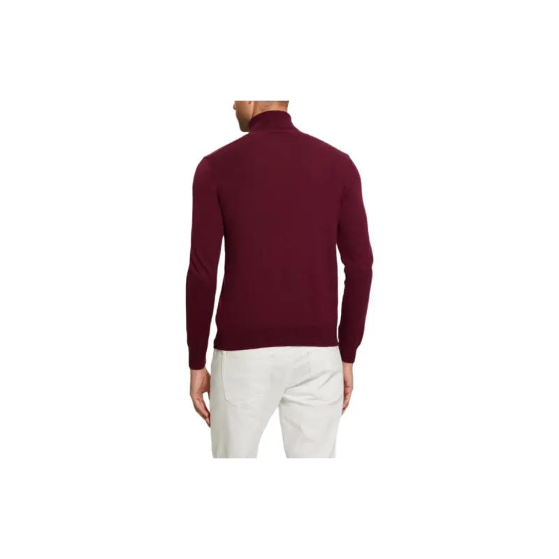 GUESS Silk-blend Turtleneck Sweater Sweater Men's Deep Red-2