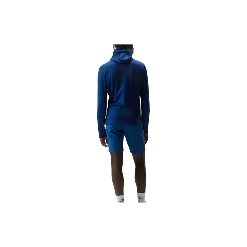 J.Lindeberg Aerial Quater Hood Sweatshirt Men's Blue-3