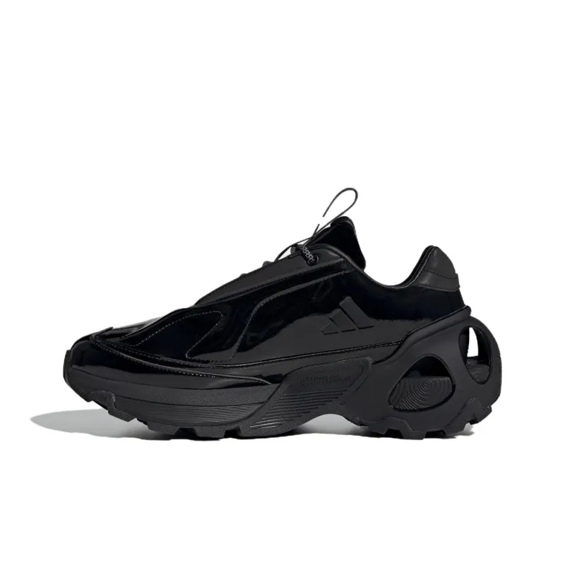 Adidas Wonder Runner Cushioned Slip Resistant Low Top Running Shoes Unisex Black-2