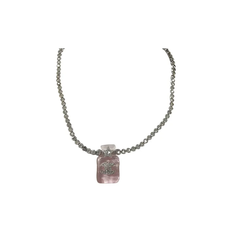 CHANEL Resin Necklaces Women's Silver-0