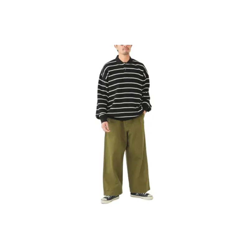 Beams Casual Pants Men's Olive Green-2