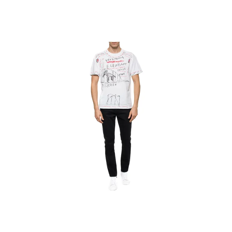 Vetements T-Shirts Men White-1