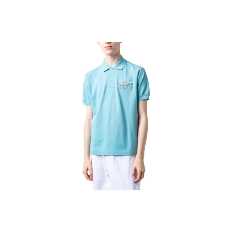 LACOSTE Polo Shirt Men's Turquoise Blue-2