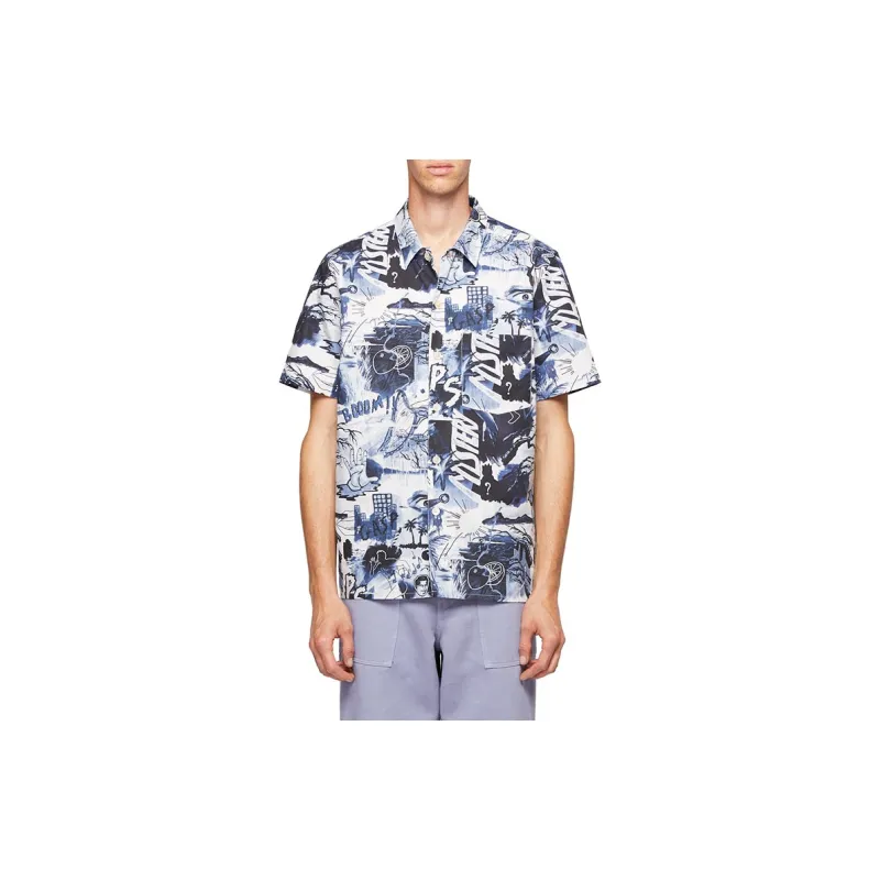 Paul Smith Shirts Men Gray Blue-2