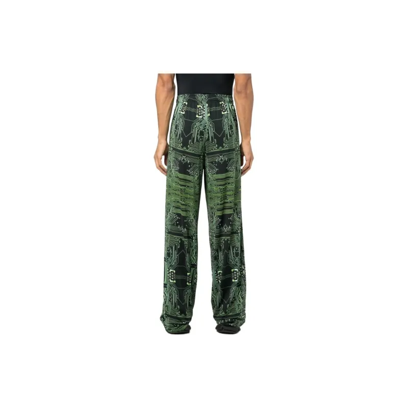 Vetements Cyber Fluid Wide leg Trousers-2
