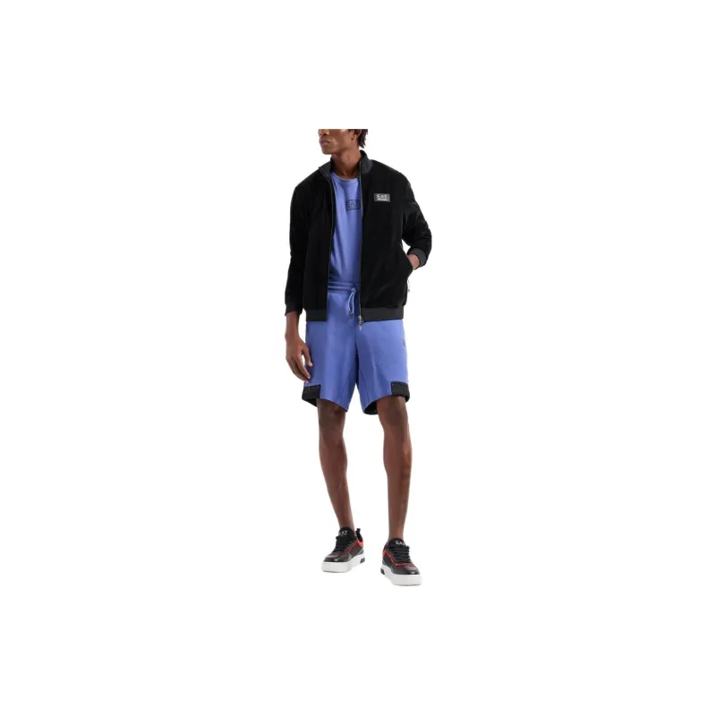 EMPORIO ARMANI EA7 SS24 T Shirt Men's Royal Blue-5