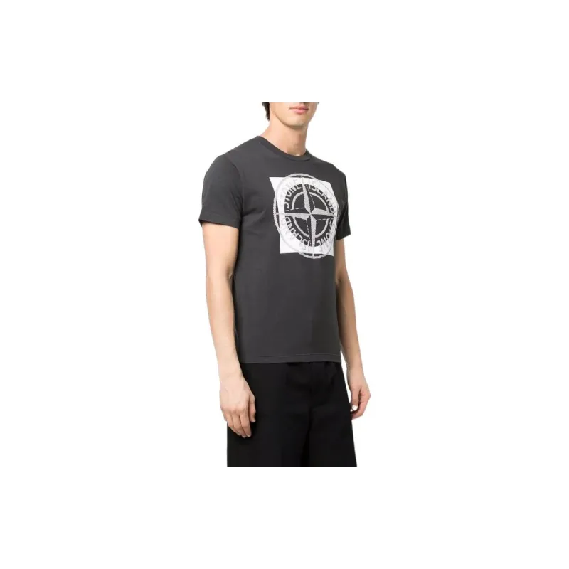 STONE ISLAND T Shirts Men Gray-2