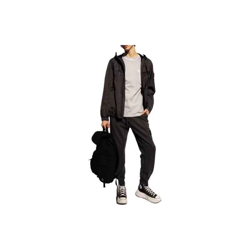 STONE ISLAND SS24 Jackets Coats Men's Charcoal Gray-4