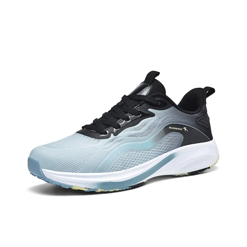 Cindiress Running Shoes Men Low Top Black/Green/Cyan-1