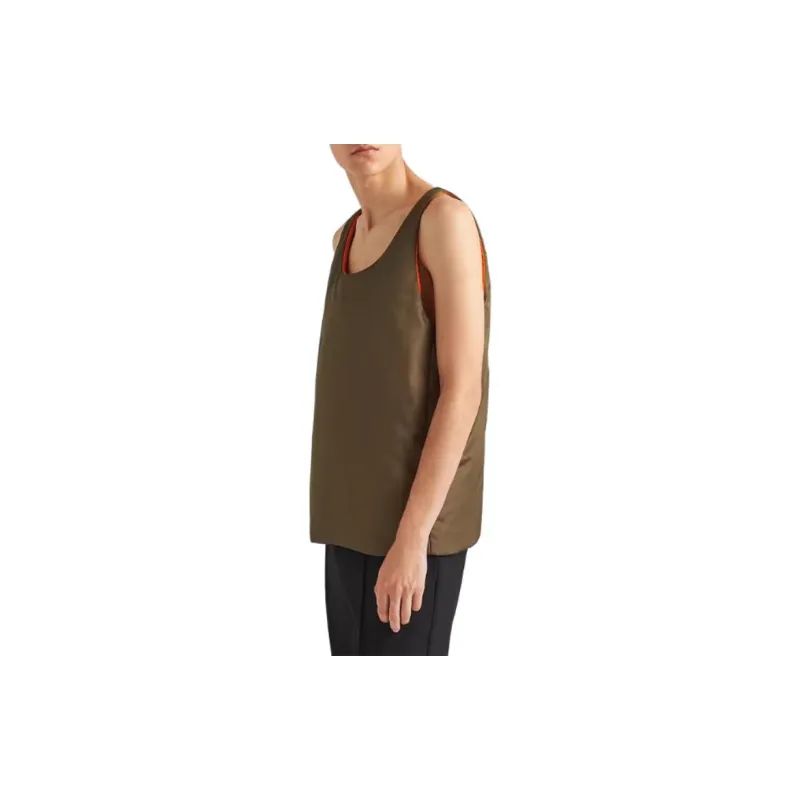 PRADA Down Vest Vest Men's Khaki-3