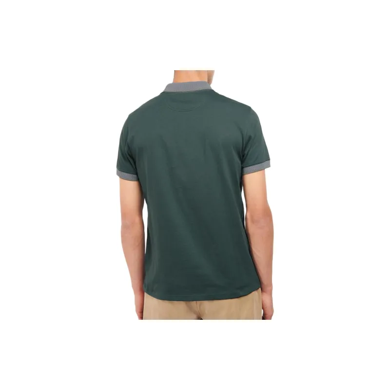 BARBOUR SS24 Polo Shirt Men's Green Gables-2