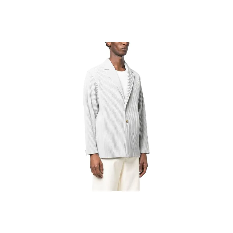ISSEY MIYAKE Jackets Men Gray-4