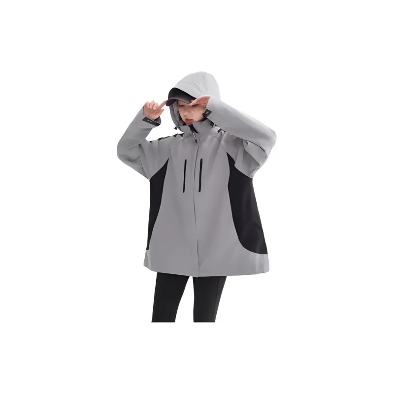 BODACHEL Water-Resistant Windproof And Rainproof Windbreaker Jacket Men's Duck Green Gray-7