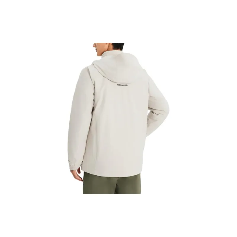 Columbia CAM HEIGHTS 2 Outdoor Hiking Waterproof And Windproof To Keep Warm Windbreaker Jacket Unisex Ecru-5