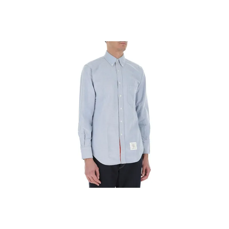 THOM BROWNE Collared Button Up Oxford Shirt-3